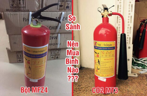 So sánh bình chữa cháy MFZ4 và MT3 có gì khác biệt